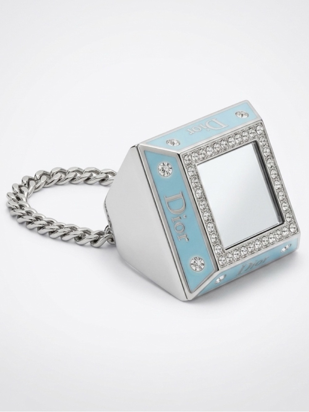 Dior 2005 Princess Ring&Compact, Crystals, mirror, bagcharm, collectible,blue
